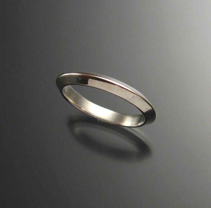 sterling Silber Dreieckig Ehering, Beliebiger Größe sterling Silber Dreieckig Ehering, Beliebiger Größe von stonefeverjewelry