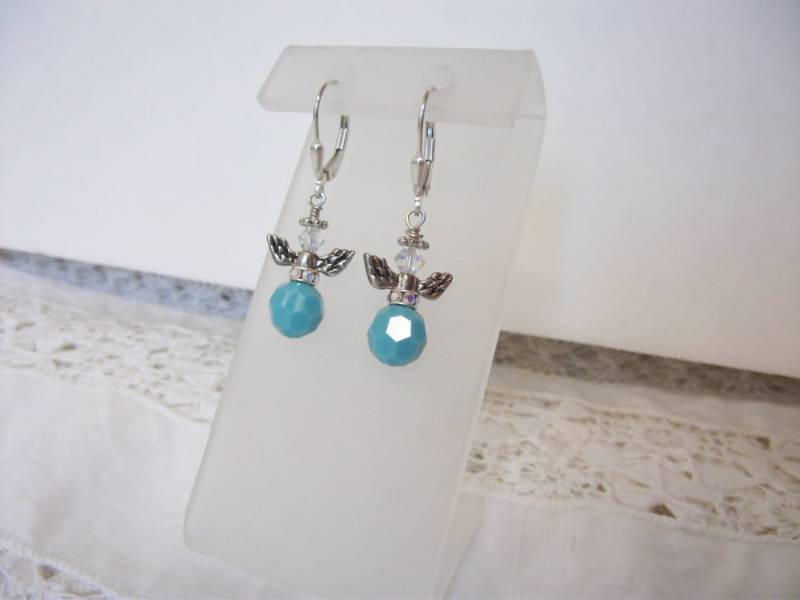 Dezember Engel Ohrringe von stonesnshells