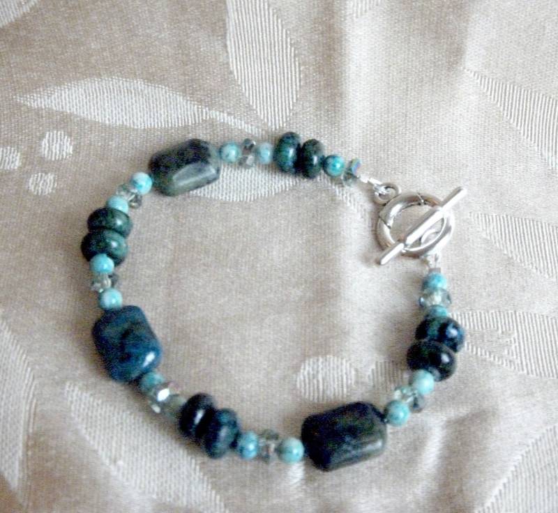 Gelbes Türkis Edelstein Armband von stonesnshells