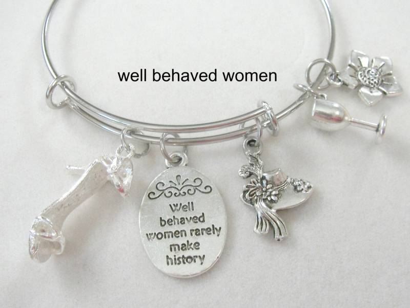 High Heels Und Hüte Charme Armreif 3 Muster von stonesnshells