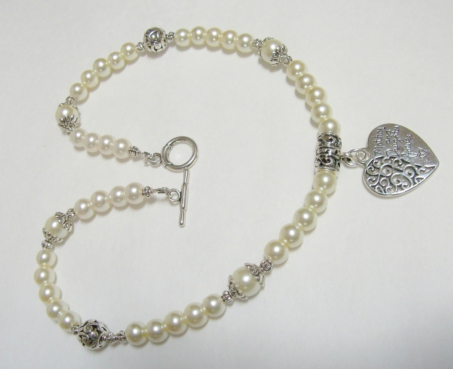 Mutter Tochter Immer Perle Halskette von stonesnshells