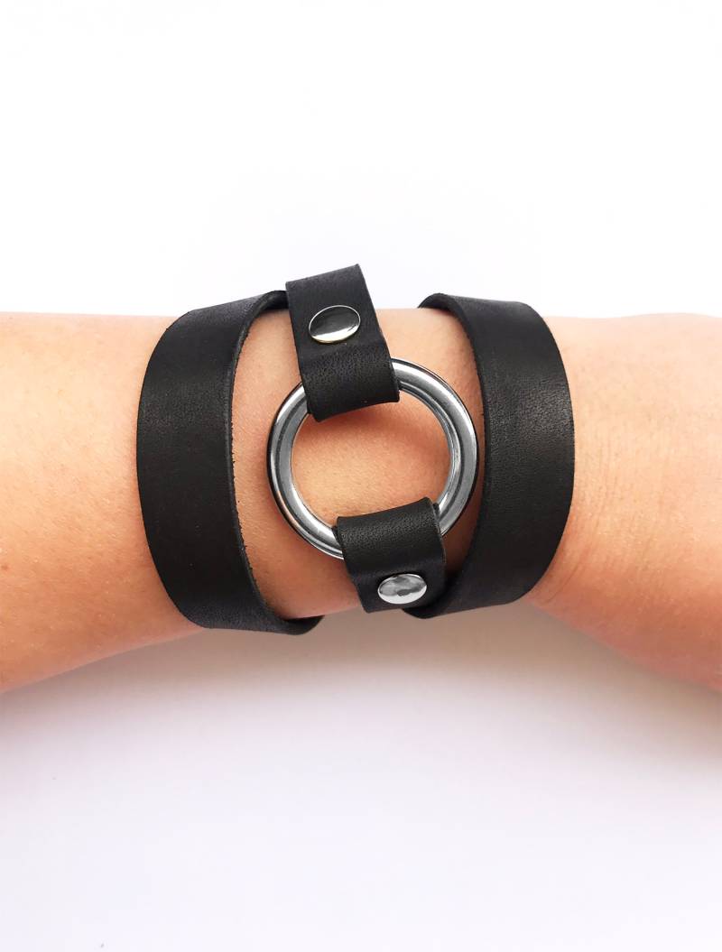 Echtleder O Ring Wickelarmband Unisex Echtleder O Ring Wickelarmband Unisex von storeVL