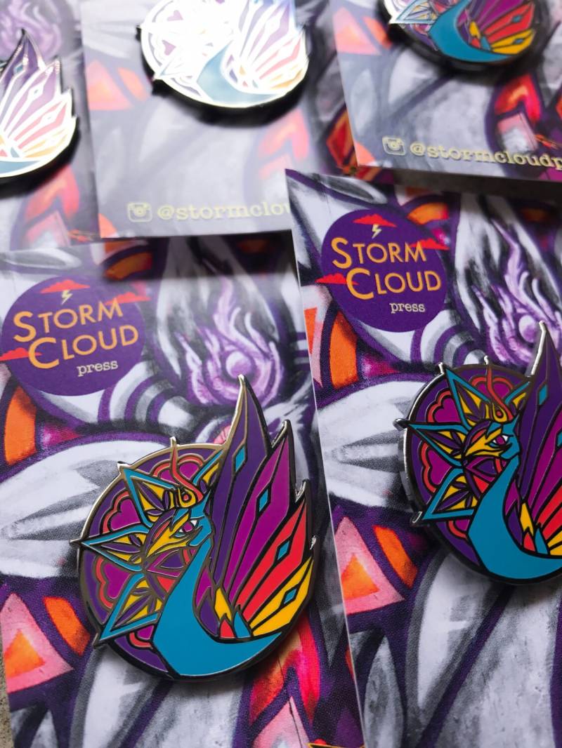 Mandala Pfau Pin Mandala Pfau Pin von stormcloudpress
