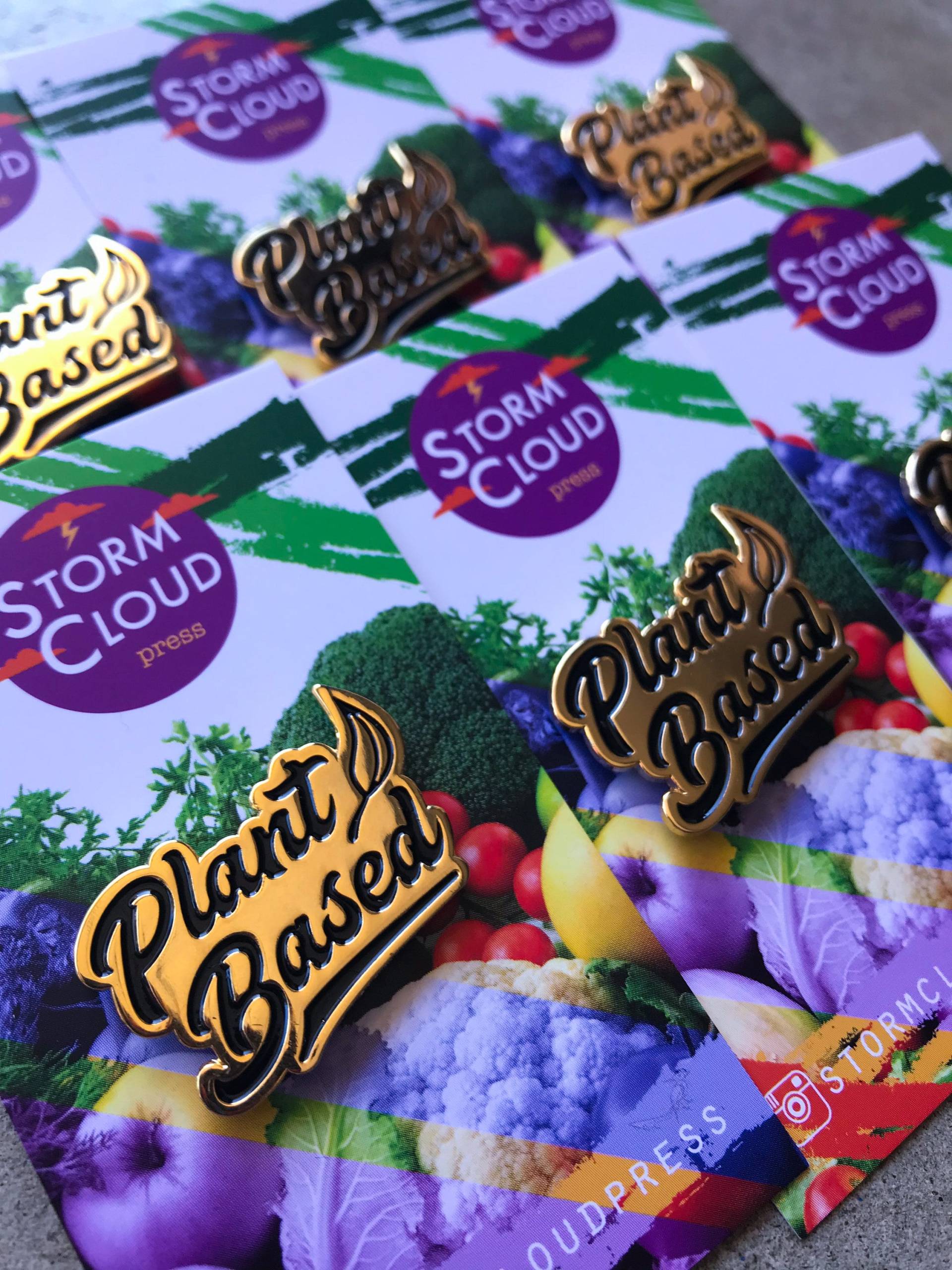 Pflanzlich Emaille Pin Vegan Pflanzlich Emaille Pin Vegan von stormcloudpress