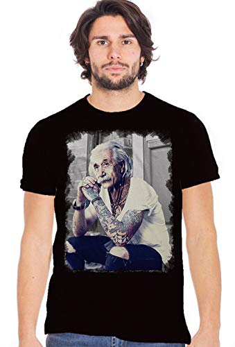 Einstein Genius Tattoo Colour & Grey 18-84 Urban Men 100% Cotton Fiammato von street style