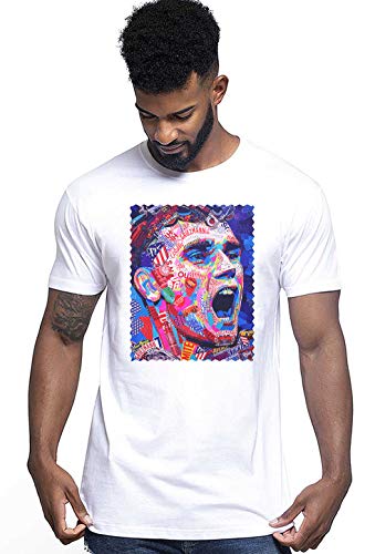 Portrait Griezmann 18-30-25 Herren Fashion 100% Baumwolle, T-Shirt, Portrait Griezmann 18-30-25, Weiß, Portrait Griezmann 18-30-25 M von street style