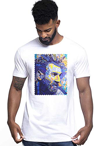 Portrait Messi 18-30-20 Herren Fashion 100% Baumwolle, T-Shirt, Portrait Messi 18-30-20, Weiß, Portrait Messi 18-30-20 S von street style