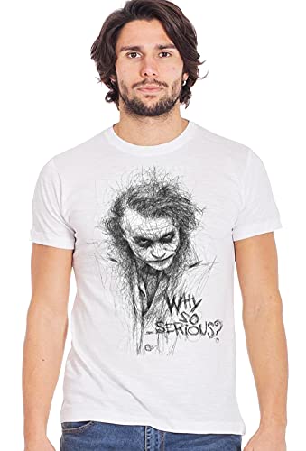 street style Joker Statato 18-38 T-Shirt Urban Men für Herren, 100% Baumwolle, geflammt, Weiß/Schwarz, Large von street style