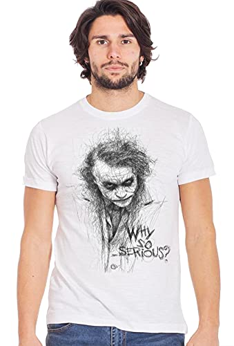 street style Joker Statato 18-38 T-Shirt Urban Men für Herren, 100% Baumwolle, geflammt, Weiß/Schwarz, Small von street style