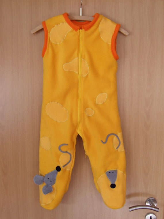 Schlafsack Mit Beinen "Mäuse" Gr. 68-104 Overall von strickhuhndesign