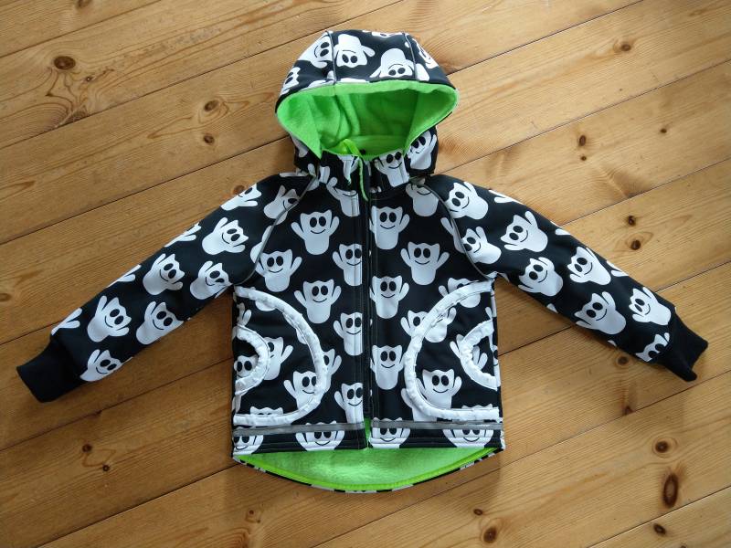 Softshell-Jacke "Geister" Ab 41 von strickhuhndesign