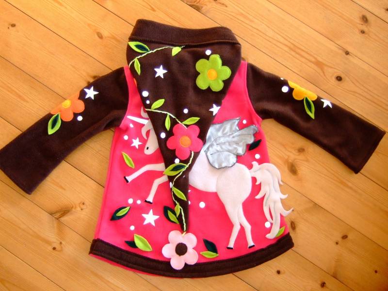 Zipfeljacke "Pegasus" Wunschgröße von strickhuhndesign