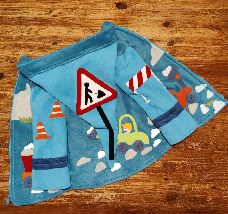 steinbruch 2" Reflektoren Zipfeljacke Wunschgröße von strickhuhndesign
