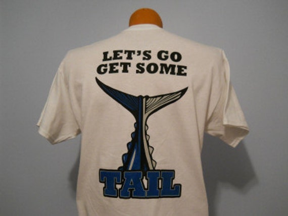 Tunika T-Shirt "Let Es Go Get Some Tail" Gabellänge Mode von stripedbass