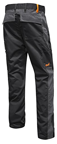 strongAnt Arbeitshose für Herren Männer Bundhose Cargohose - Schwarz-Grau. Größe: 42 von strongAnt