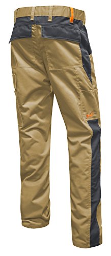 strongAnt Arbeitshose für Herren Männer Bundhose Cargohose Canvas - Beige-Grau. Größe: 29 von strongAnt