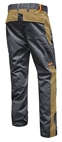 strongAnt Arbeitshose für Herren Männer Bundhose Cargohose Canvas - Grau-Beige. Größe: 30 von strongAnt