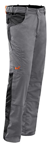 strongAnt Arbeitshose komplett Stretch Männer Berlin Pro Bundhose - Grau-Schwarz. Größe: 44 von strongAnt