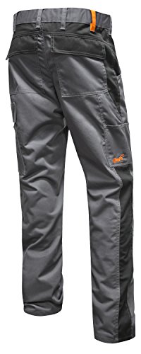 strongAnt Arbeitshose für Herren Männer Bundhose Cargohose - Grau-Schwarz. Größe: 44 von strongAnt