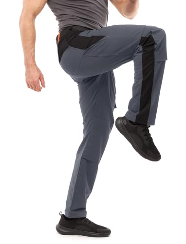 Arbeitshose komplett Stretch Männer Berlin Pro Bundhose - Grau-Schwarz. Größe: 42 Lang von strongAnt