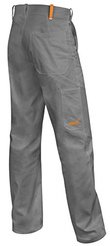 strongAnt Herren Arbeitshose Essen Bundhose Premium Qualität 100% Baumwolle 260 gr - leicht & atmungsaktiv - Farbe: Grau. Größe: 44 von strongAnt