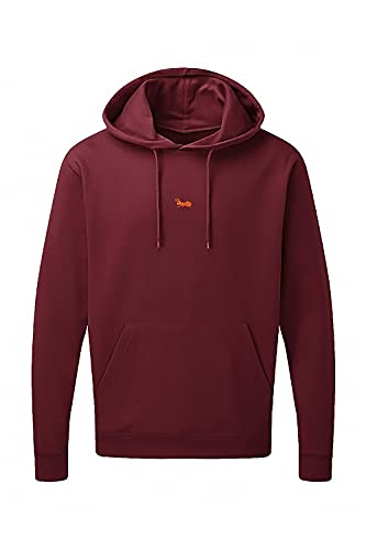 strongAnt Herren Hoodie Kapuzenpullover mit Bauchtasche Sweatshirt Pullover Sweatjacke Langarm Burgundy-Größe L von strongAnt