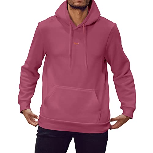 strongAnt Herren Hoodie Kapuzenpullover mit Bauchtasche Sweatshirt Pullover Sweatjacke Langarm Cassis-Größe M von strongAnt