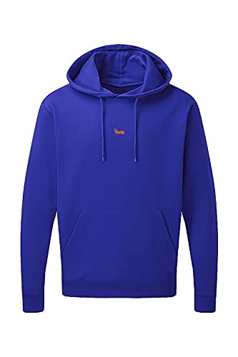 strongAnt Herren Hoodie Kapuzenpullover mit Bauchtasche Sweatshirt Pullover Sweatjacke Langarm Royal Blue-Größe XL von strongAnt