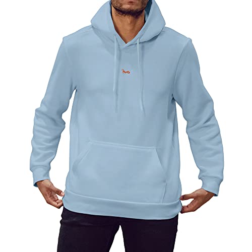 strongAnt Herren Hoodie Kapuzenpullover mit Bauchtasche Sweatshirt Pullover Sweatjacke Langarm Sky-Größe 3XL von strongAnt