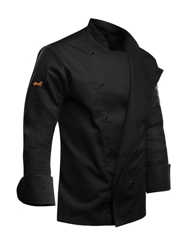strongAnt Kochjacke herren easyClean Inkl. Kugelknöpfe. Bäckerjacke langarm bügelleicht schmutzabweisend - Schwarz Gr. 2XL strongAnt Kochjacke herren easyClean Inkl. Kugelknöpfe. Bäckerjacke langarm bügelleicht schmutzabweisend - Schwarz Gr. 2XL von strongAnt