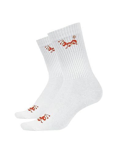 strongAnt Unisex Socken mit Frotteesohle, Herren Damen Arbeitssocken Baumwolle, Atmungsaktive Sportsocken – Lange Socken – 3 Paar – Weiß Gr.39-42 von strongAnt