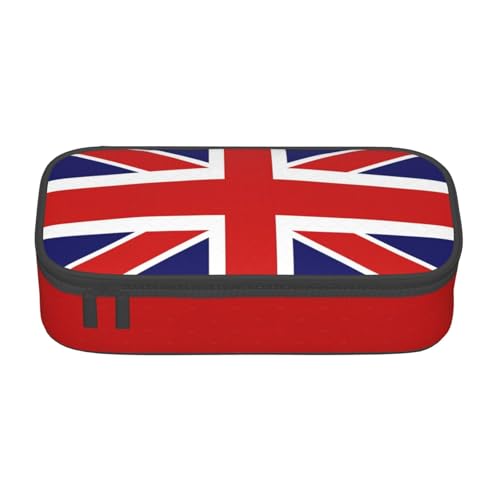 sttung Kosmetiktasche mit englischer Flagge, Augenbrauenstift, Kosmetiktasche mit mehreren Fächern für Reisen, Schwarz , Einheitsgröße von sttung