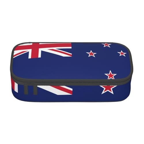 sttung Kosmetiktasche mit neuseeländischer Flagge, Augenbrauenstift, Kosmetiktasche mit mehreren Fächern für Reisen, Schwarz , Einheitsgröße von sttung