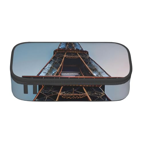 sttung Paris Eiffelturm Print Augenbrauenstift Kosmetik Aufbewahrungstasche mit mehreren Fächern für Reisen, Schwarz , Einheitsgröße von sttung