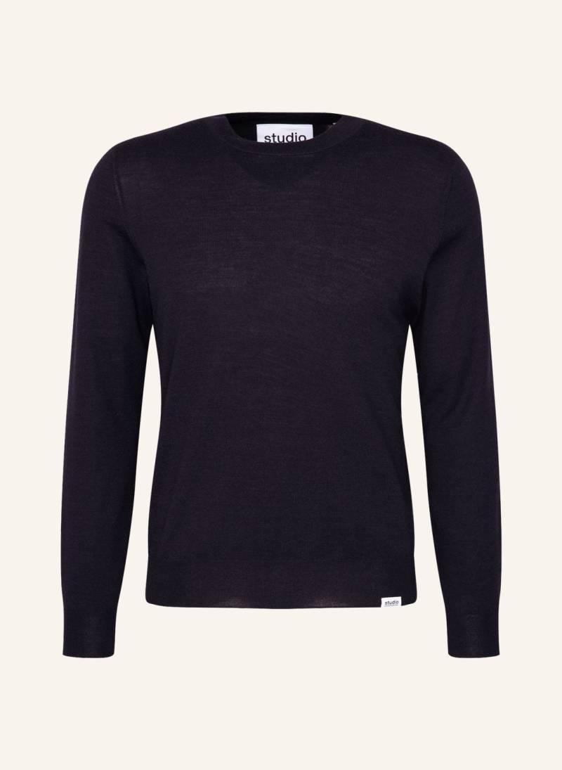 Studio Seidensticker , Pullover Regular Fit blau von studio seidensticker