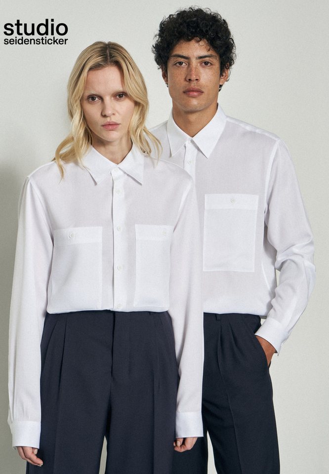 studio seidensticker Businesshemd Studio Regular fit Langarm Kentkragen Uni von studio seidensticker