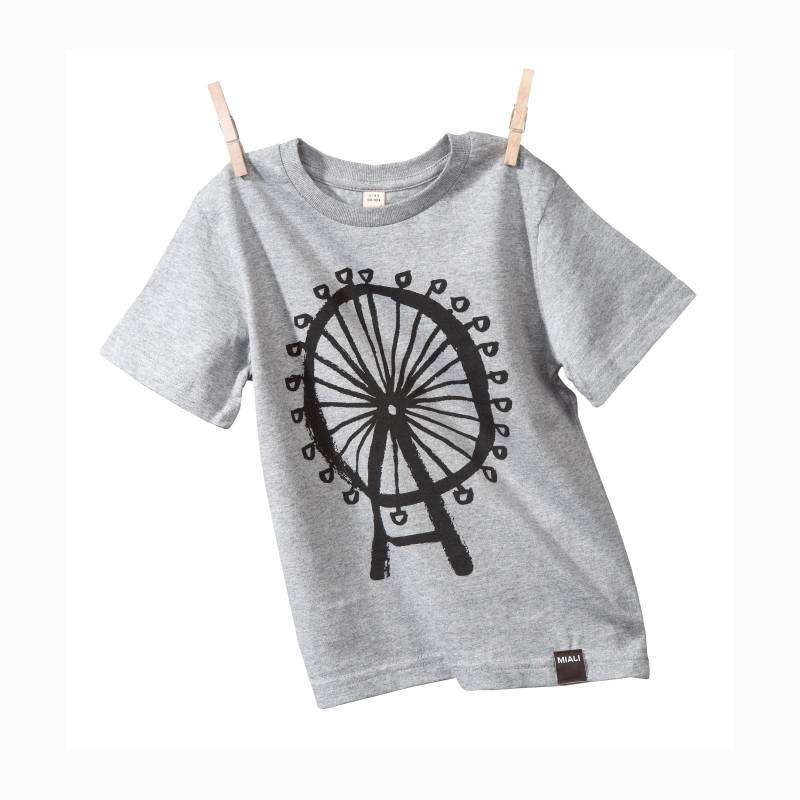 Bio-Baumwoll Top Riesenrad Grau von studioMIALI