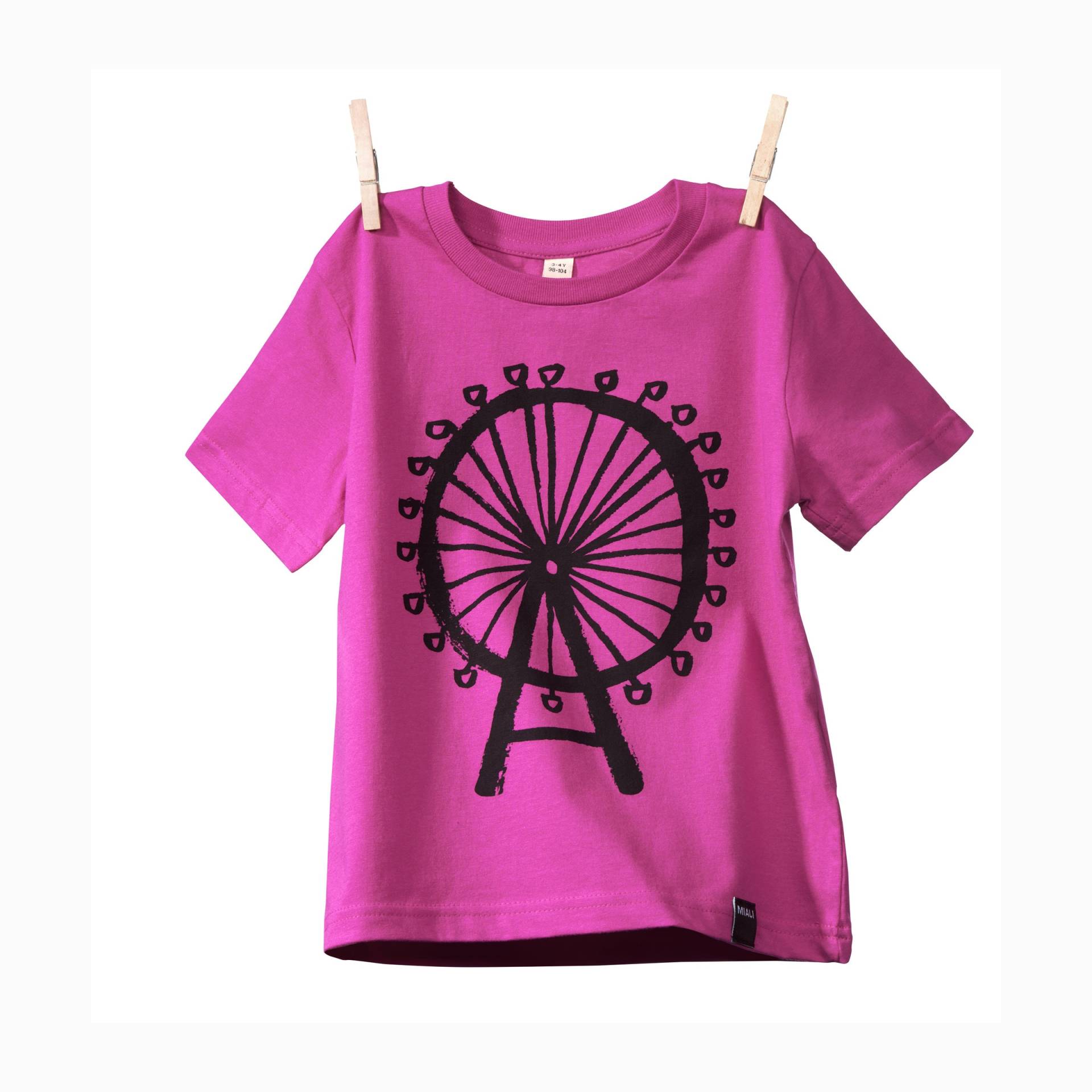 Bio-Baumwoll Top Riesenrad Pink von studioMIALI