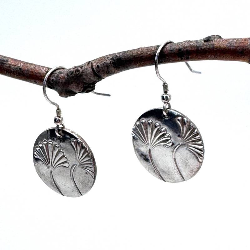 Handgemachte Feinsilber Blumen Ohrringe Handwerker Baumeln Schmuck von studioSdesign