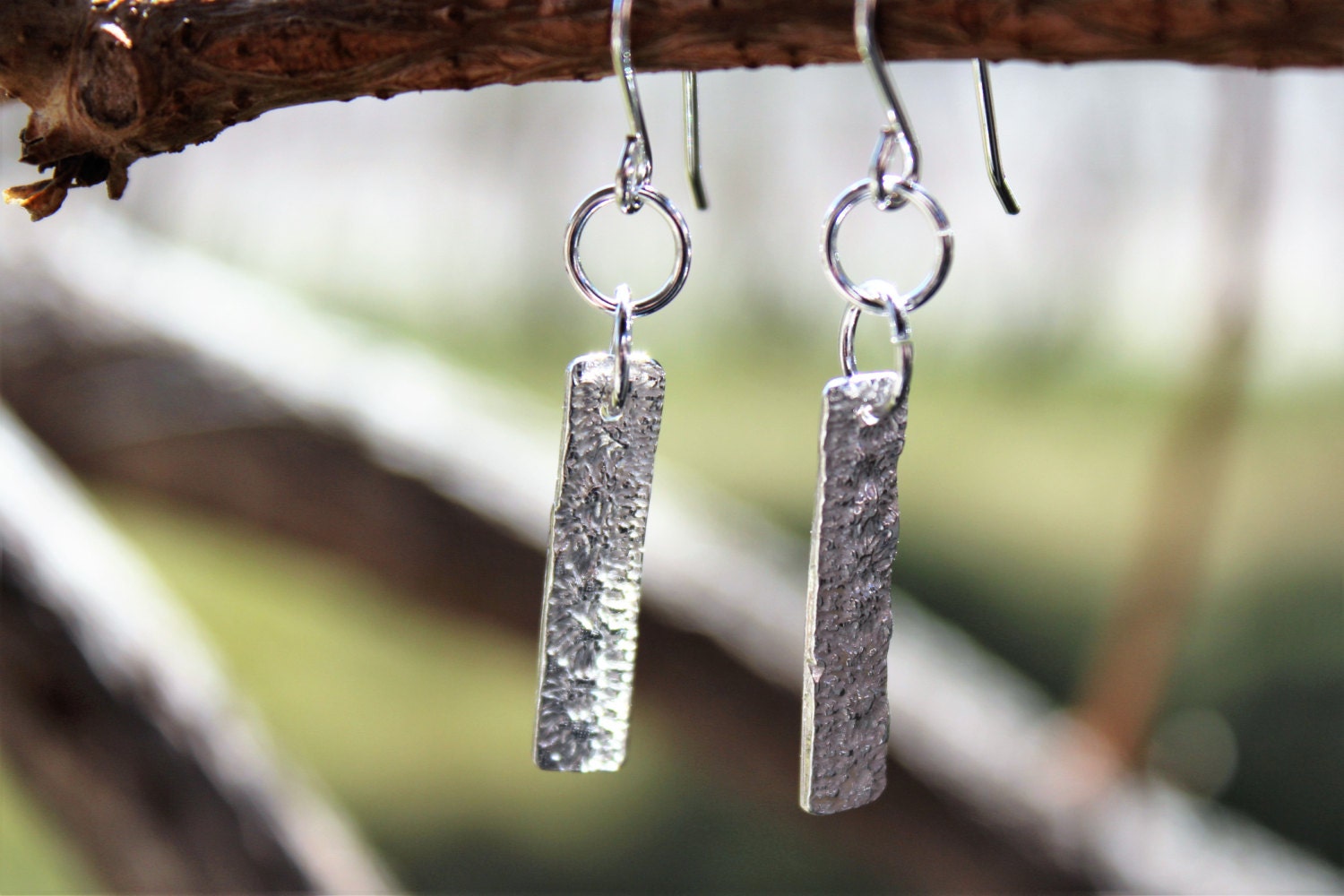 Silber Texturierte Ohrringe von studioSdesign