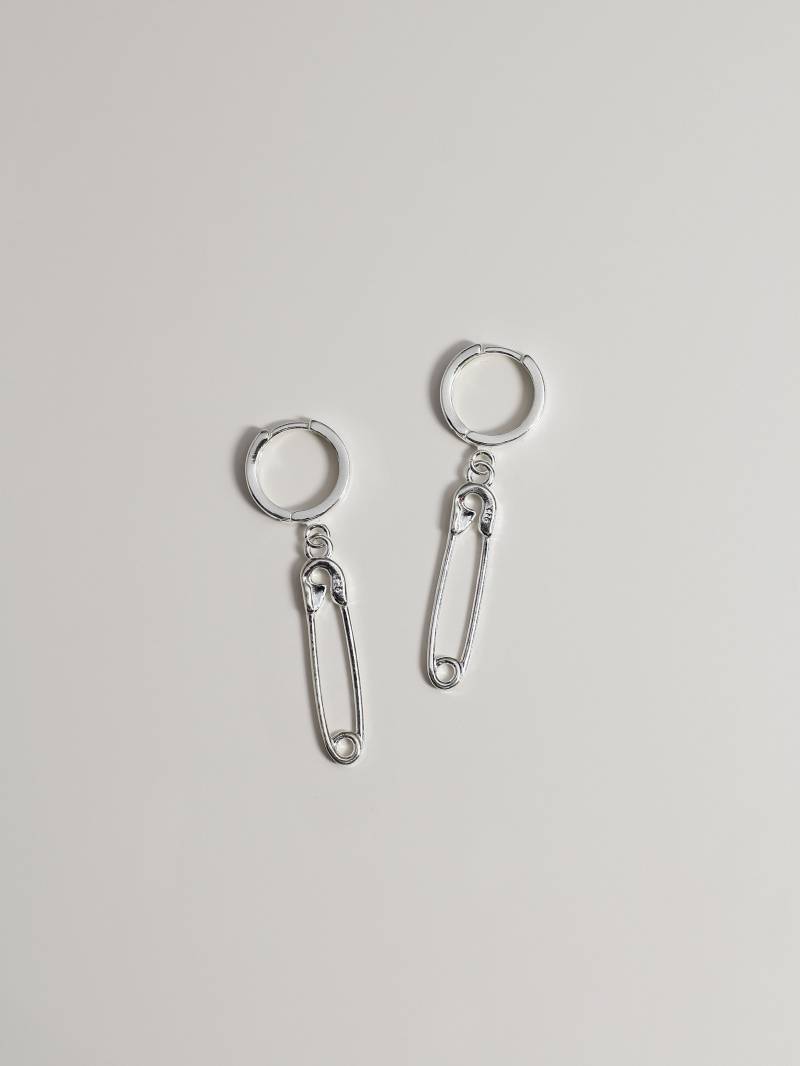 Huggie Creolen Mit Sicherheitsnadel Anhänger Kleine 925 Sterling Silber Kreolen Klappverschluss Safety Pin Charm Ohrringe Huggie Creolen Mit Sicherheitsnadel Anhänger Kleine 925 Sterling Silber Kreolen Klappverschluss Safety Pin Charm Ohrringe von studioTILDAstore