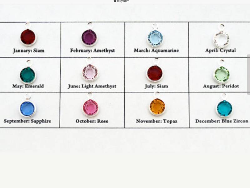 Fügen Sie Einen Swarovski Crystal Birthstone Charm Fügen Sie Einen Swarovski Crystal Birthstone Charm von studiobytheshore