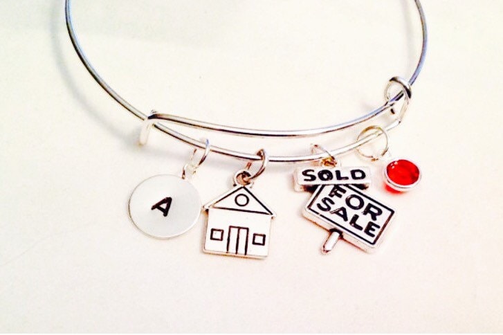 Makler Armreif, Personalisierter Geschenk, Real Estate Armreif Makler Armreif, Personalisierter Geschenk, Real Estate Armreif von studiobytheshore