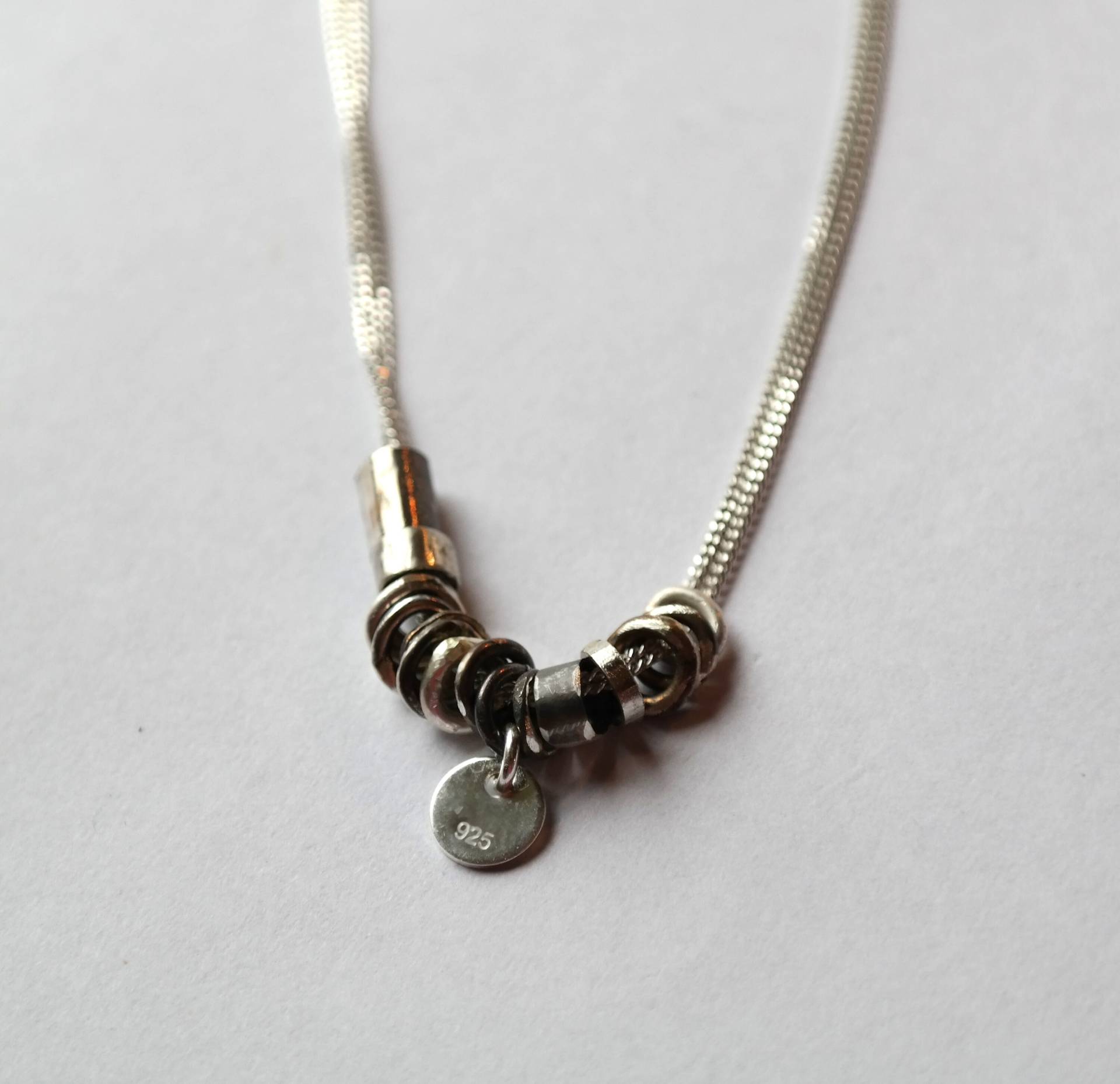 Zierliche Kette, Sterling Silber Schmuck, Handgemachte Ringe, Multi Strand Ketten Halskette Zierliche Kette, Sterling Silber Schmuck, Handgemachte Ringe, Multi Strand Ketten Halskette von studiokolor