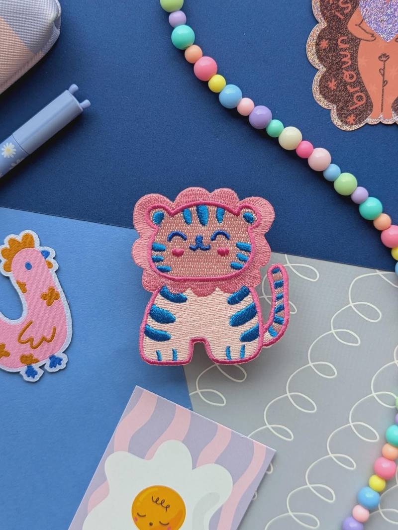 Pink Tiger Aufnäher Pink Tiger Aufnäher von studiokumimi