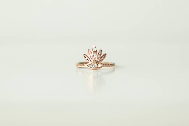 14K Gold Evil Eye Ring Sterling Silber Statement Ring von studiomirage