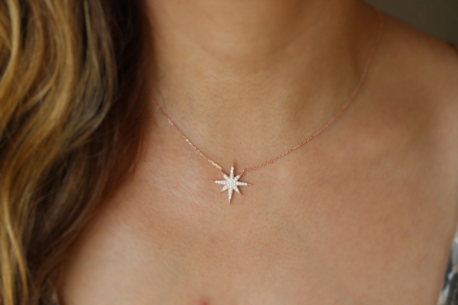 14K Gold Polaris Kette Sterling Silber Nordstern Anhänger 14K Gold Polaris Kette Sterling Silber Nordstern Anhänger von studiomirage