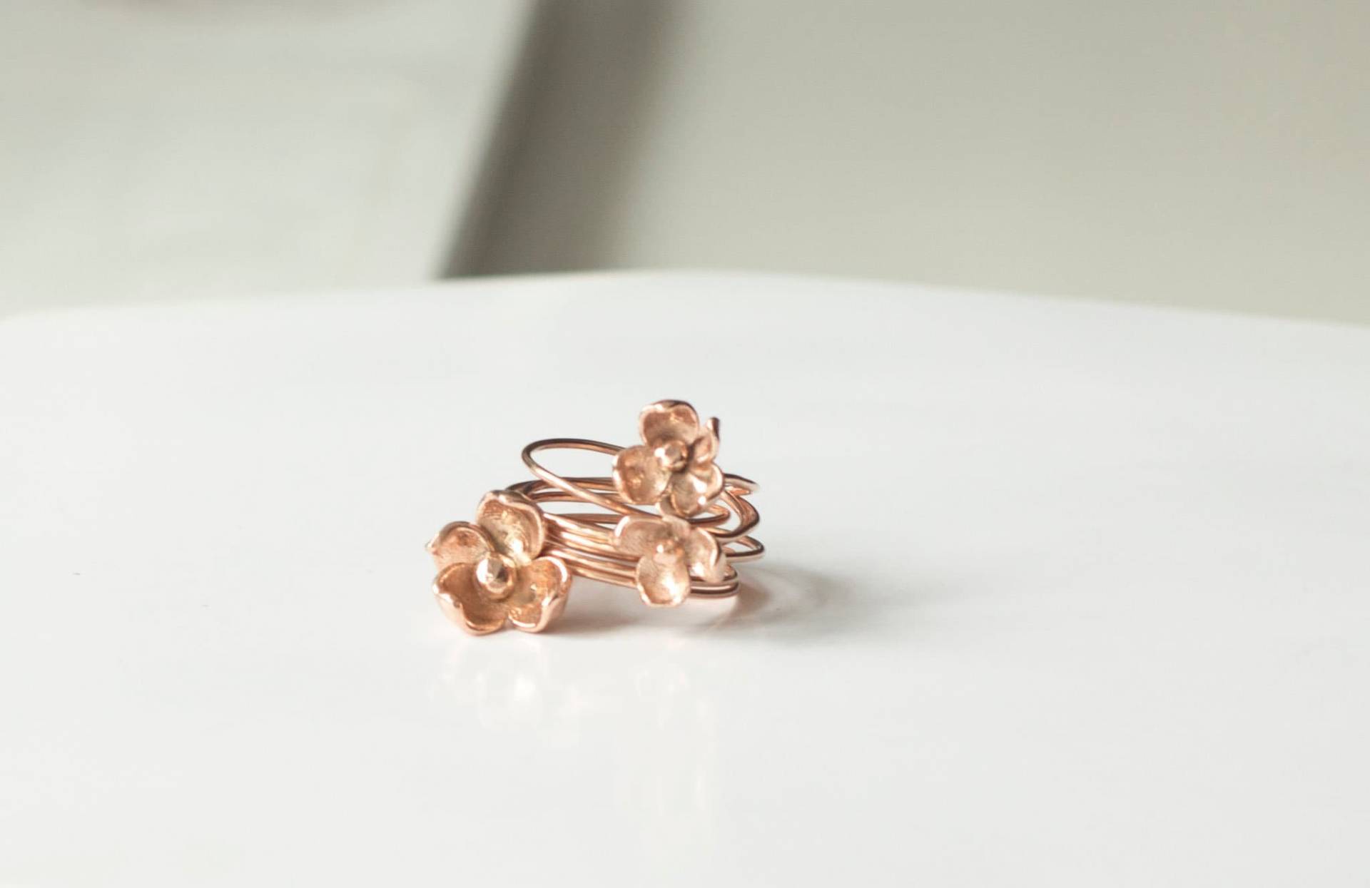 Blumen Ring/Rose Vergoldet Sterling Silber Blumen Ring/Rose Vergoldet Sterling Silber von studiomirage