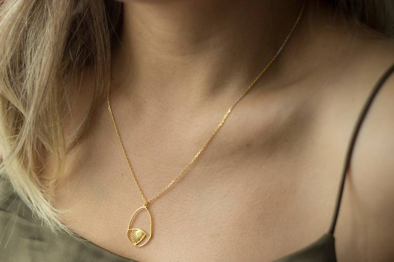 Evil Eye Silberkette/14K Gold von studiomirage