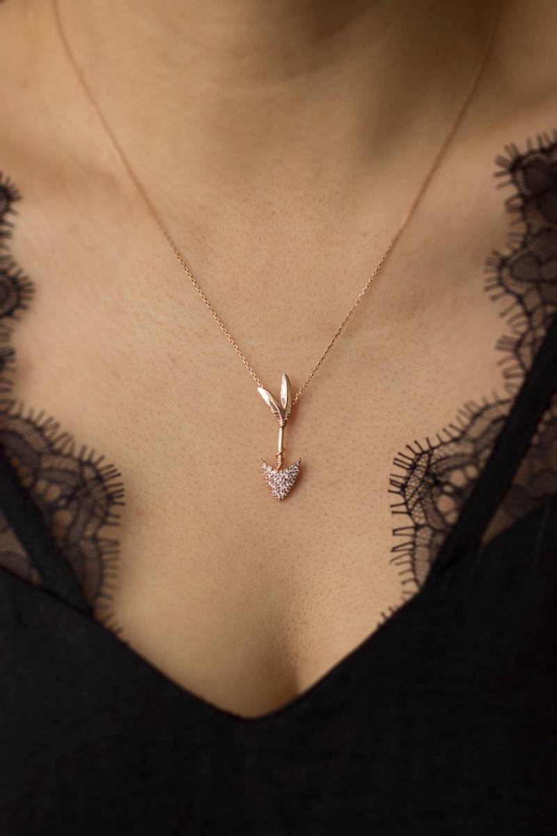 Pfeil Halskette/14K Gold 925 Silber Pfeil Halskette/14K Gold 925 Silber von studiomirage